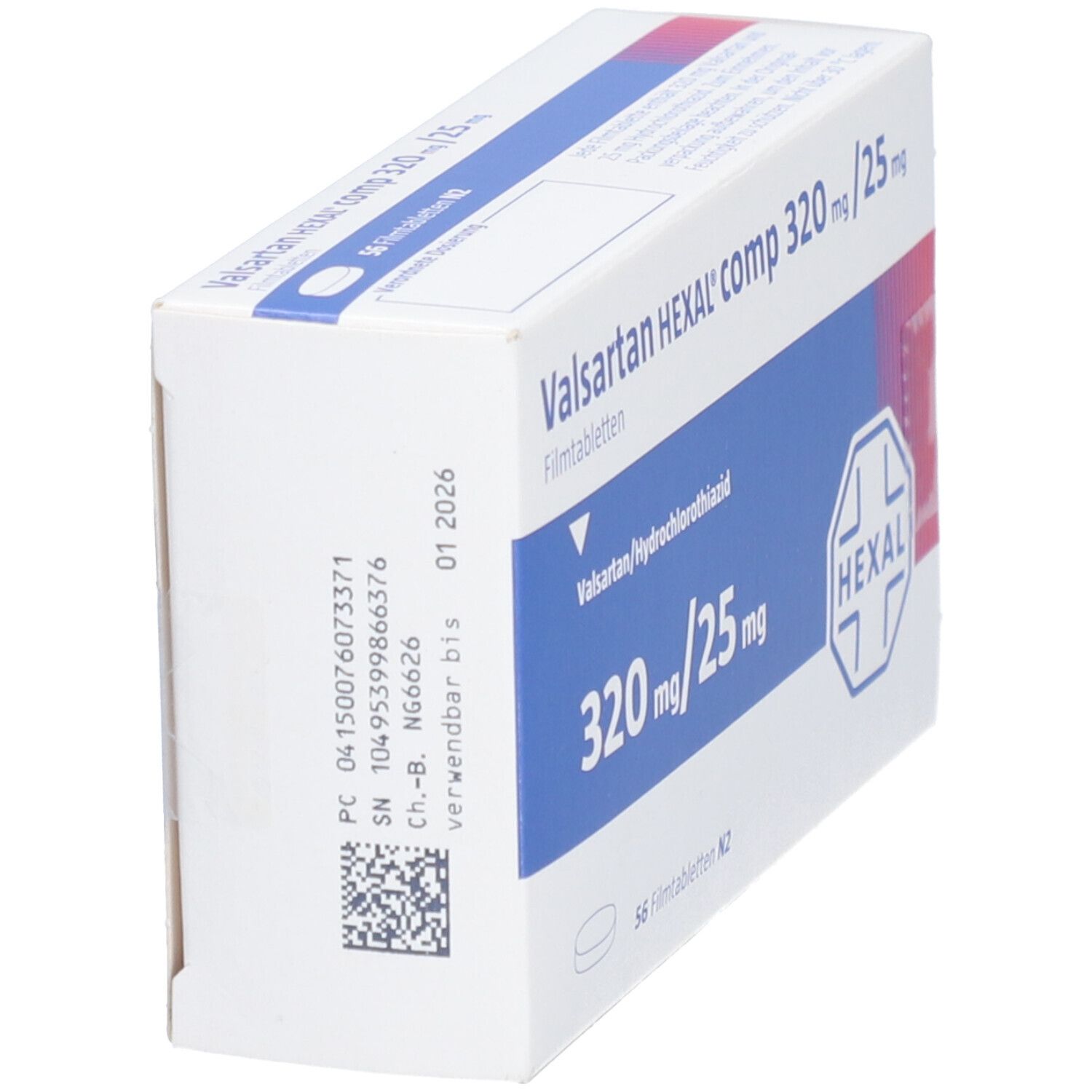 Valsartan Hexal comp.320 mg/25 mg Filmtabletten 56 St