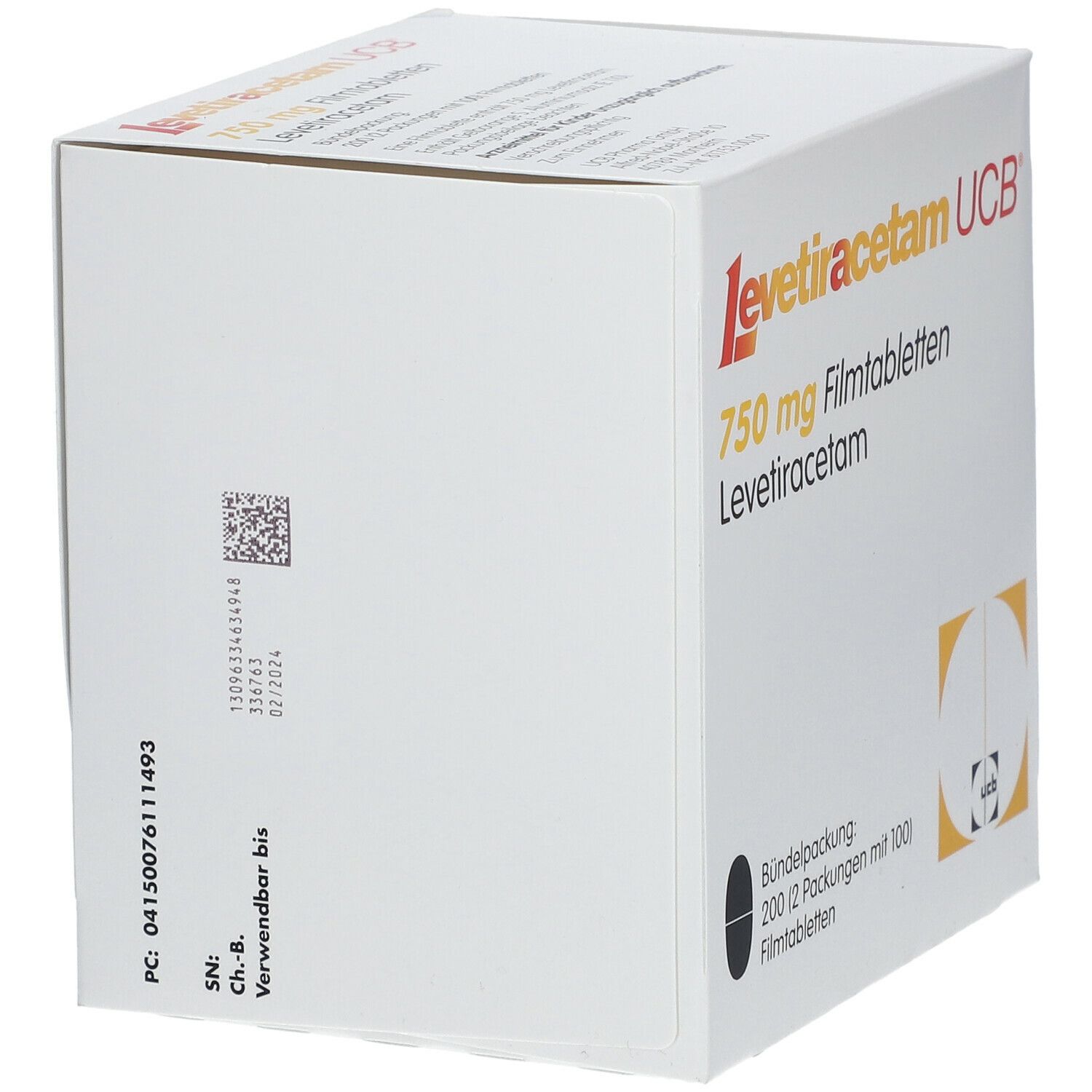 Levetiracetam UCB 750 mg Filmtabletten 200 St