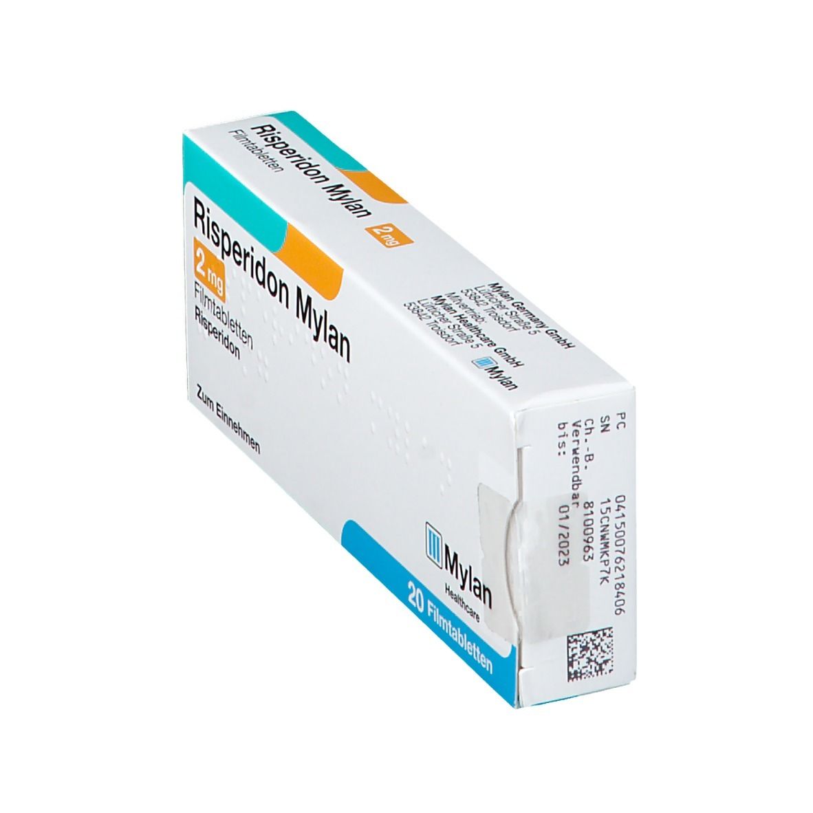 Risperidon Mylan 2 mg Filmtabletten 20 St