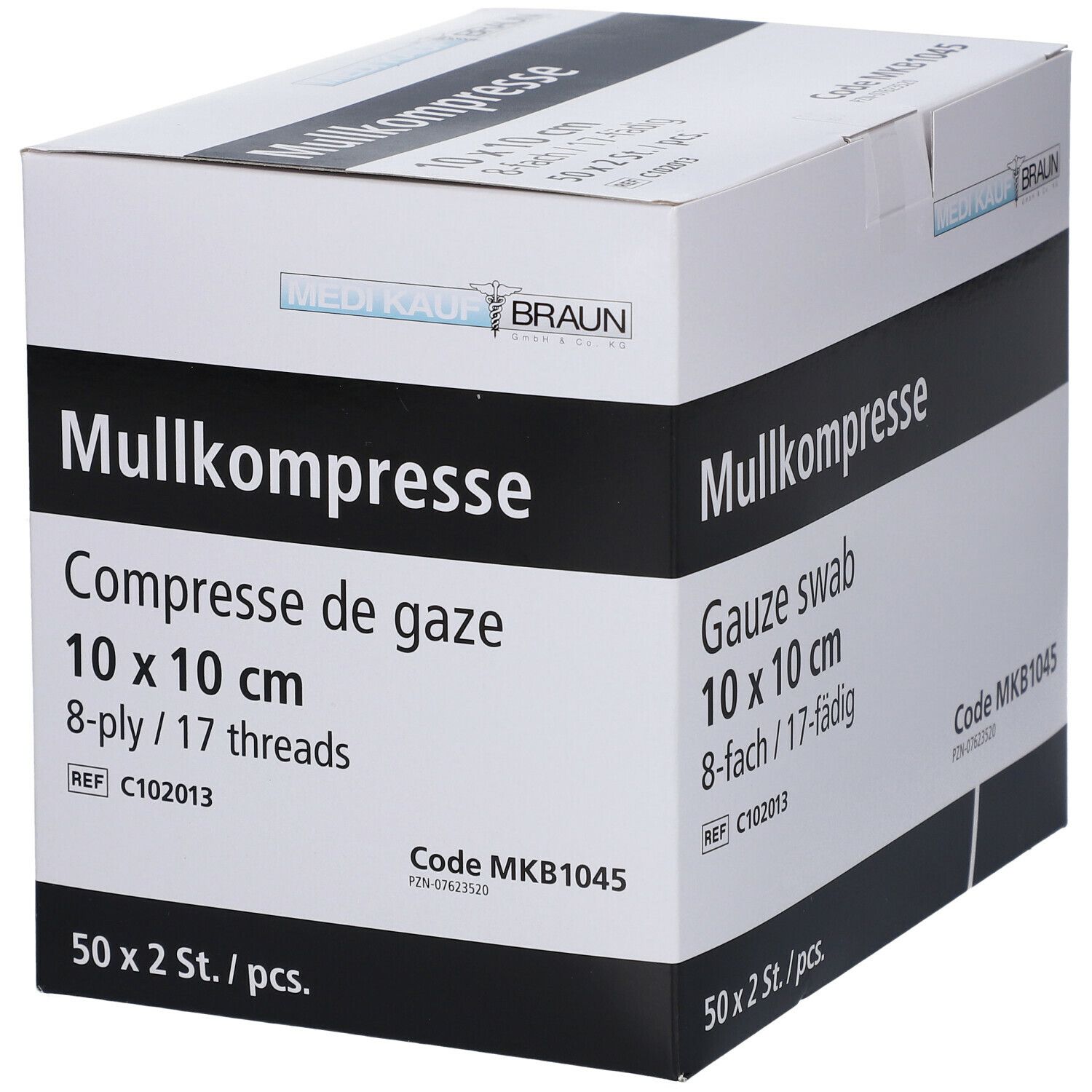 Mullkompressen 10x10cm steri