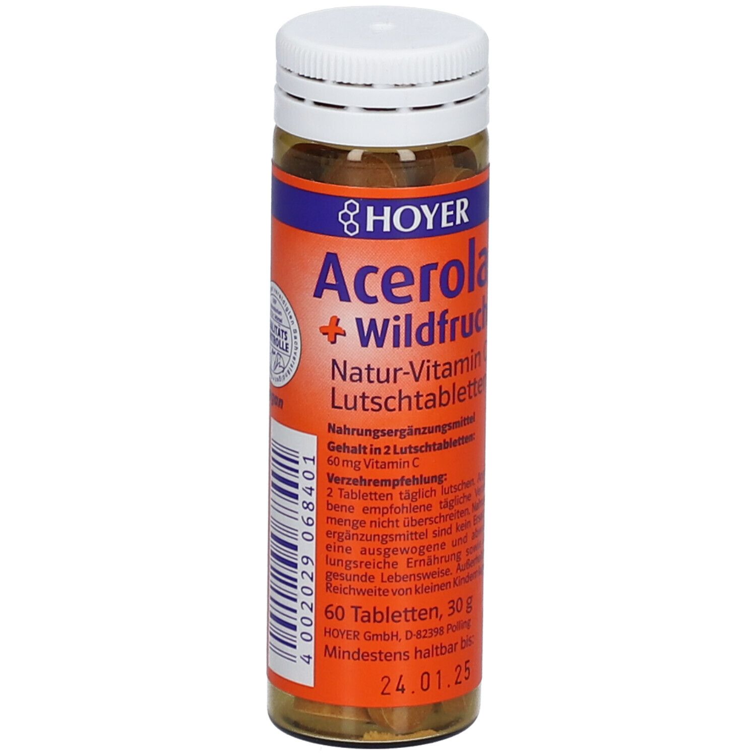 Acerola und Wildfrucht Vitamin C Lutschtabletten