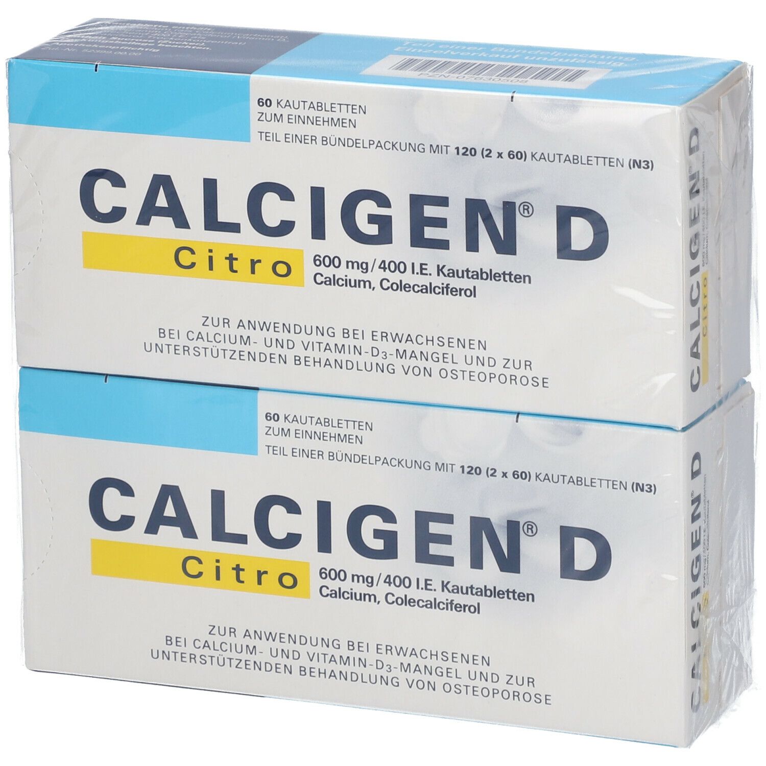 CALCIGEN® D Citro 600 mg/400 I.E. Kautabletten
