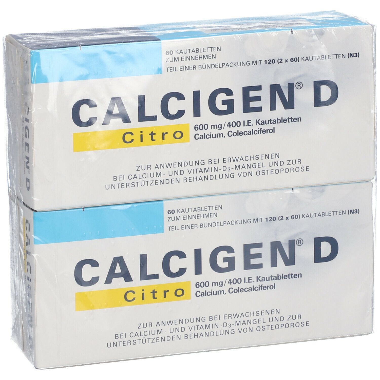 CALCIGEN® D Citro 600 mg/400 I.E. Kautabletten