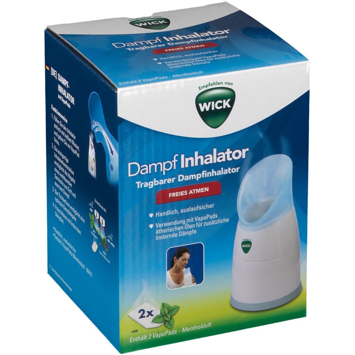 WICK Dampf-Inhalator mit Wick VapoPads®