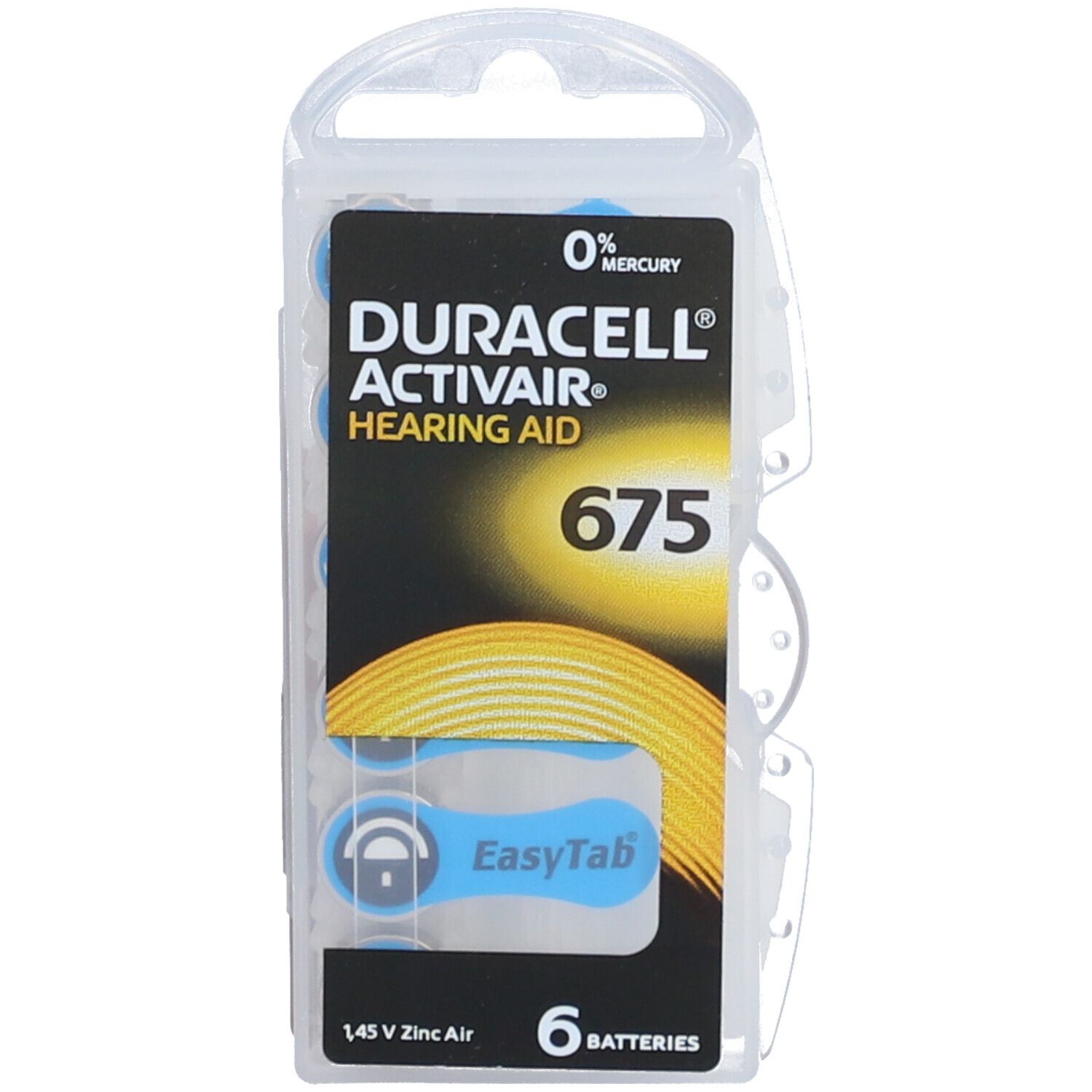 Duracell Hörgerätebatterie Grösse 675