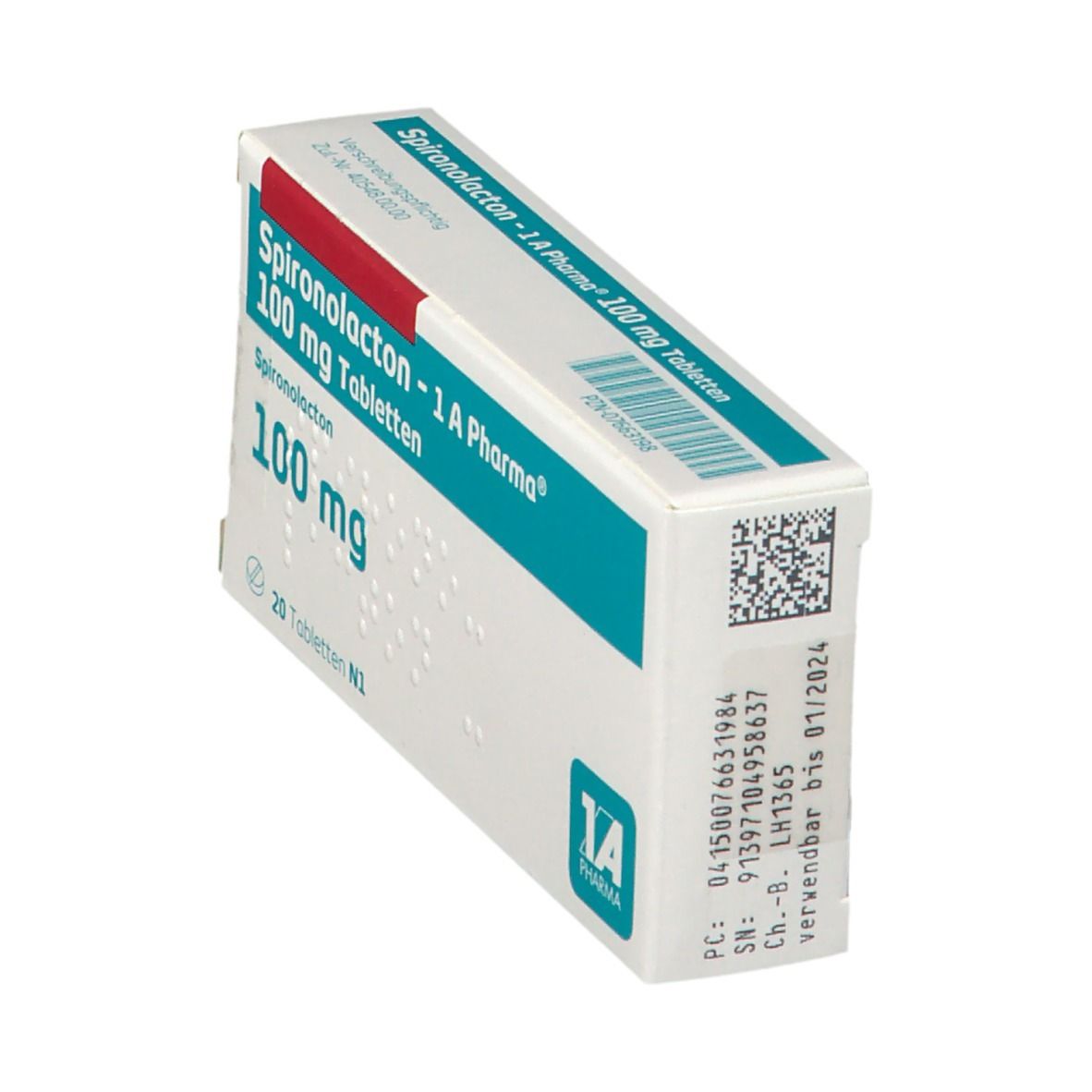 Spironolacton-1A Pharma 100 mg Tabletten 20 St