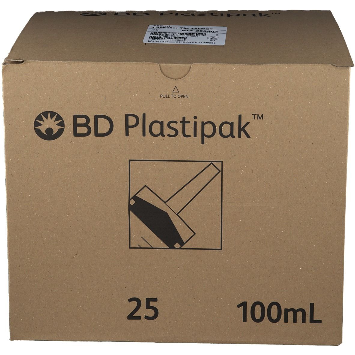 BD Plastipak™ Wund- und Blasenspritzen 100 ml Katheteransatz
