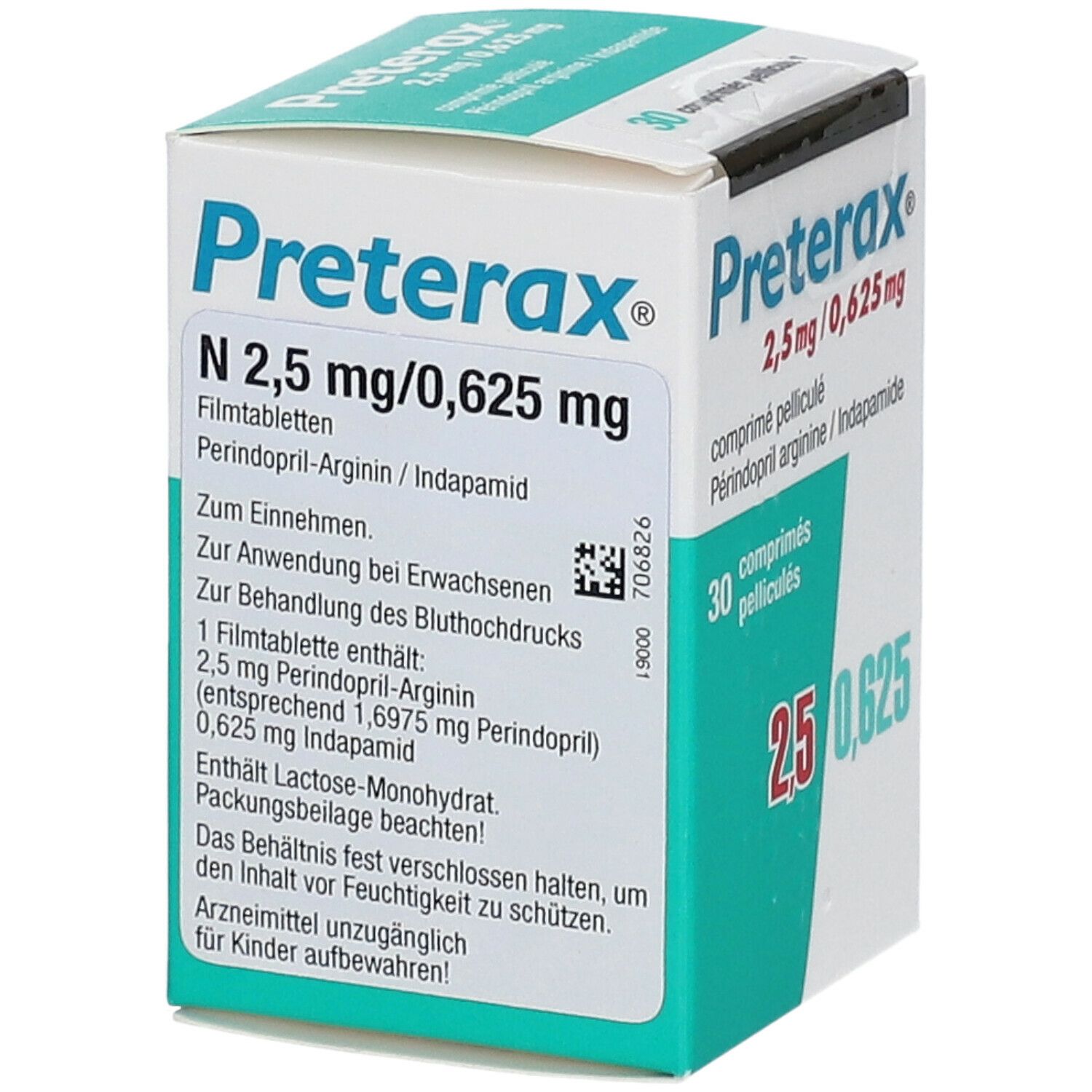 Preterax N 2,5 mg/0,625 mg Filmtabletten 30 St