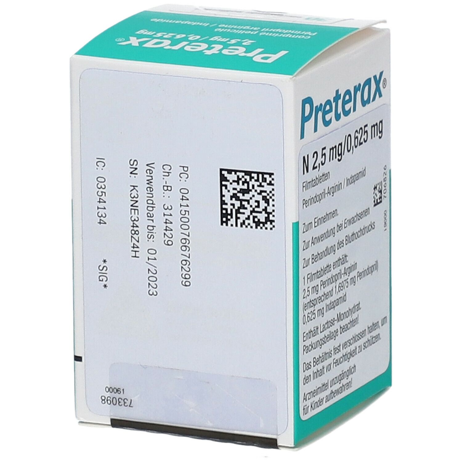 Preterax N 2,5 mg/0,625 mg