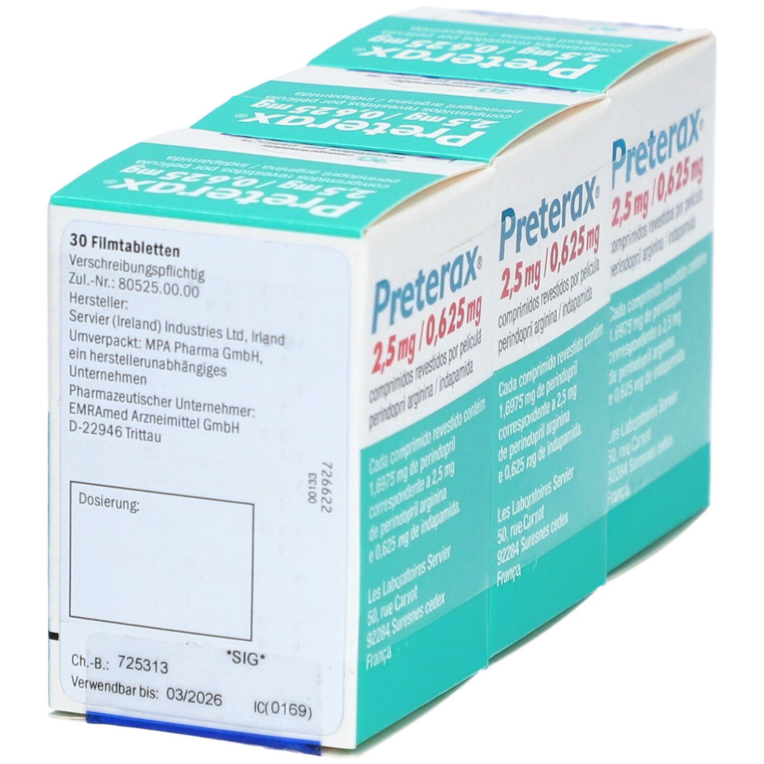 Preterax N 2,5 mg/0,625 mg