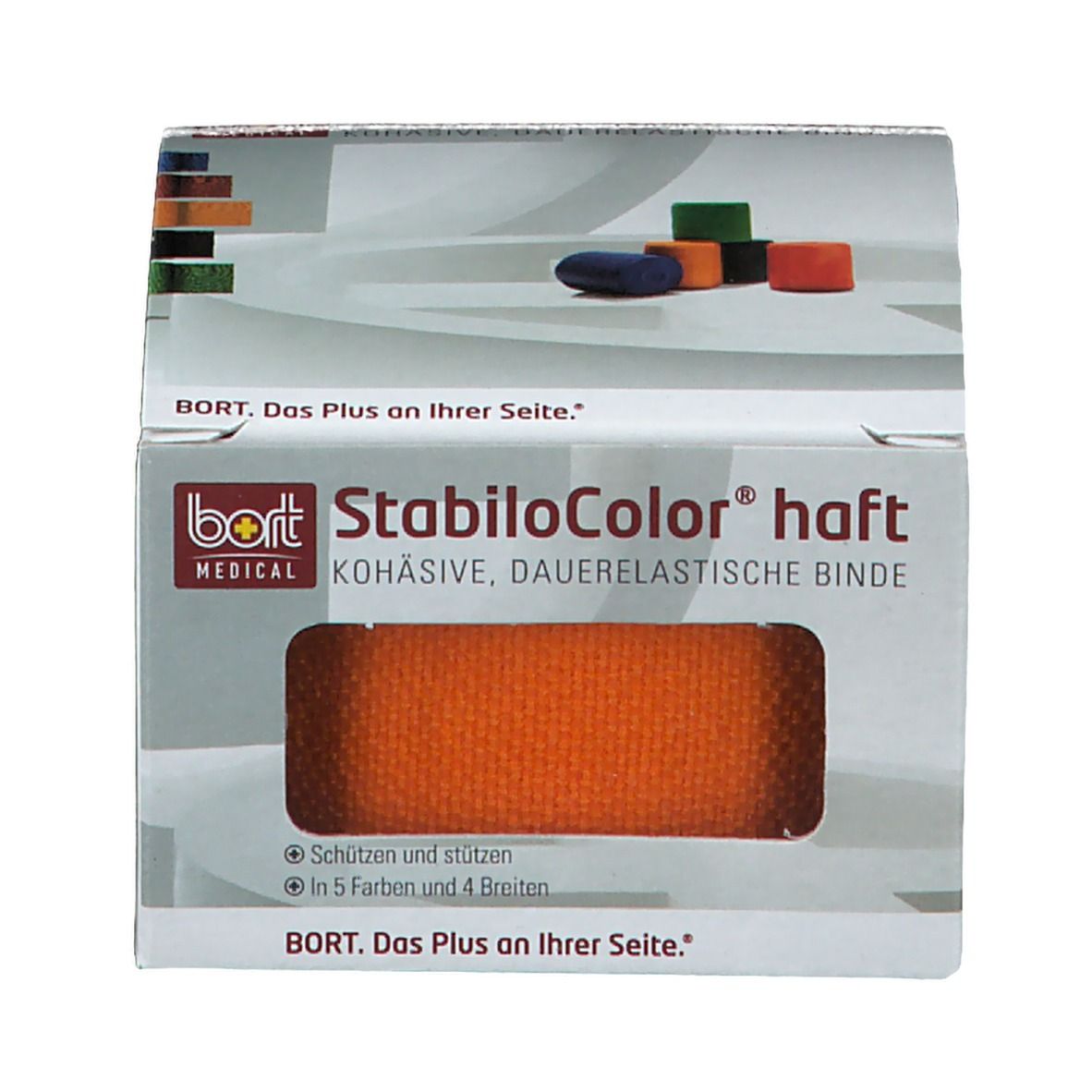 BORT StabiloColor® haft Binde 4 cm orange