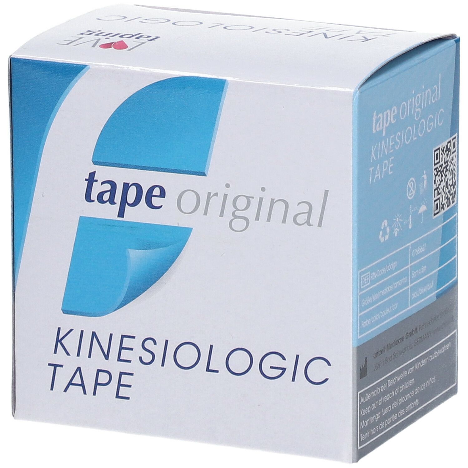 Kinesio tape original Kinesiologic Tape blau 5 cm x 5 m