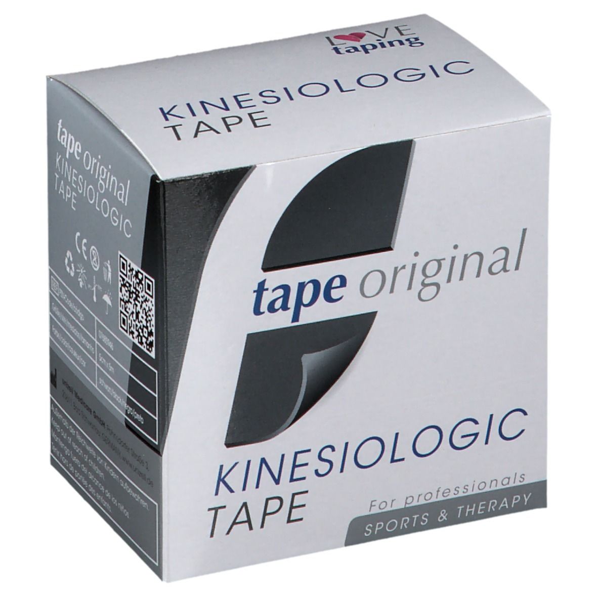 Kinesio tape original Kinesiologic Tape schwarz 5 cm x 5 m