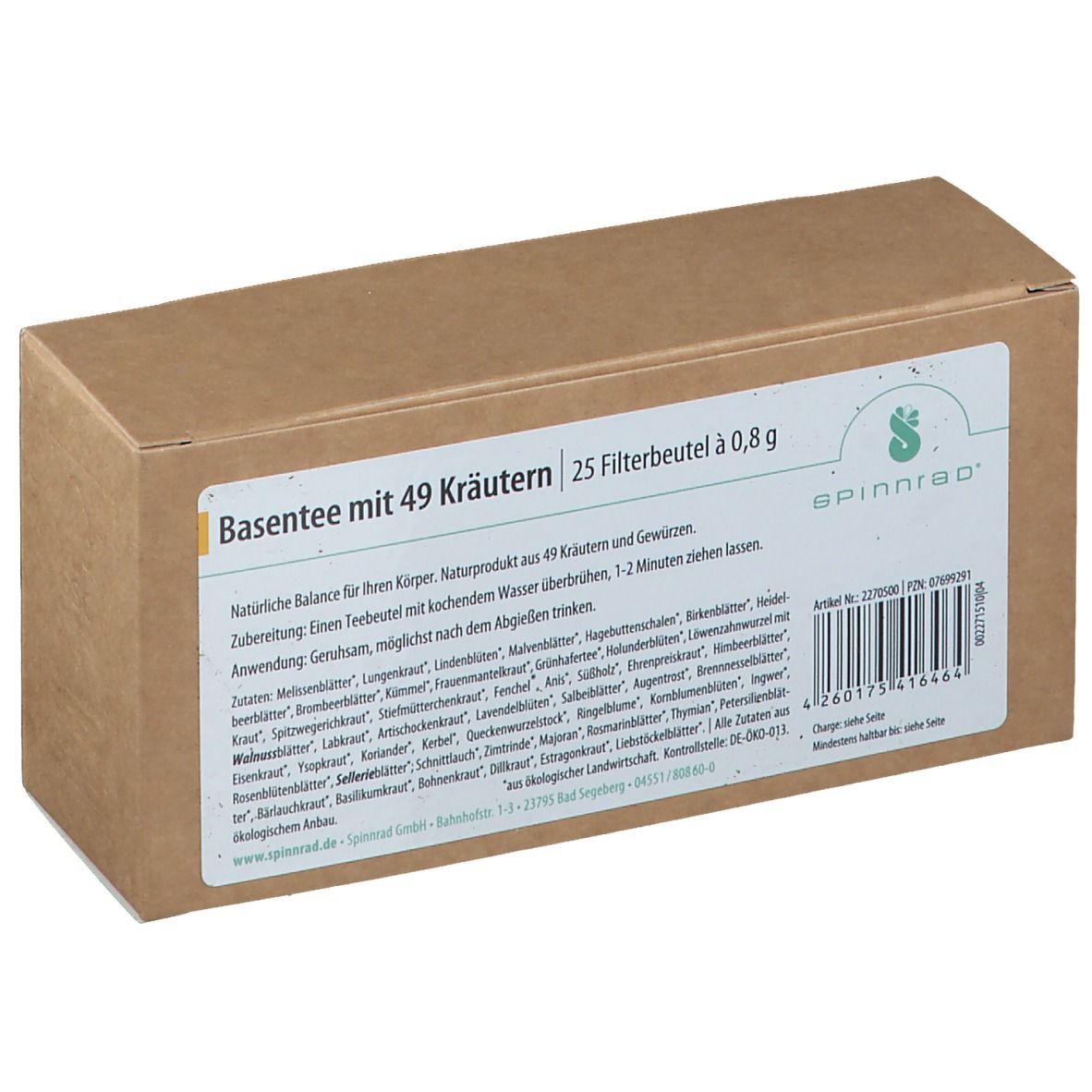 Spinnrad® Bio-Basentee mit 49 Kräutern