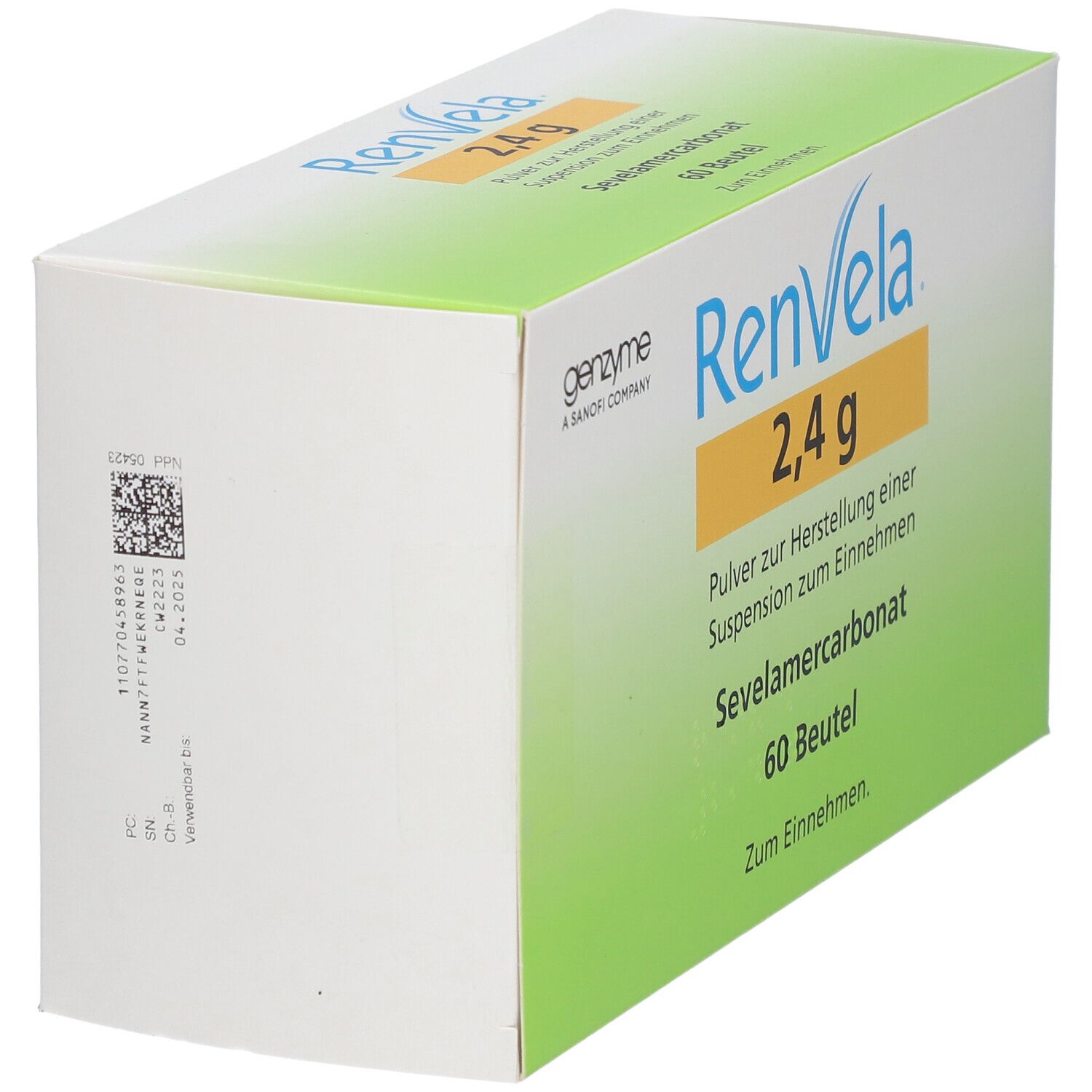 Renvela 2,4 g Pulver z.Herst.e.Susp.z.Einn.Sachets 60 St zur Herstellung einer Susp. zum Einnehmen