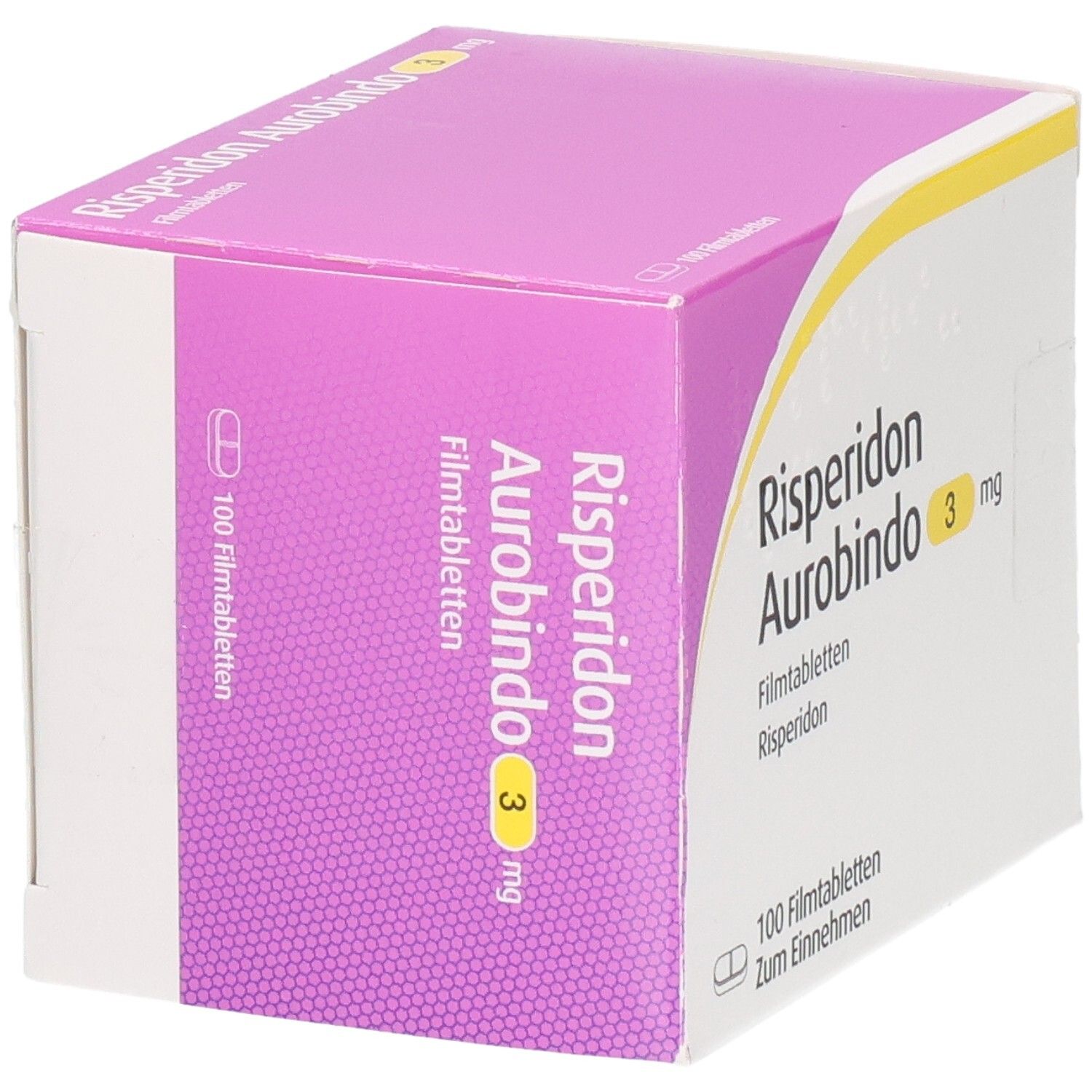 RISPERIDON Aurobindo 3 mg Filmtabletten, 100 Stück.