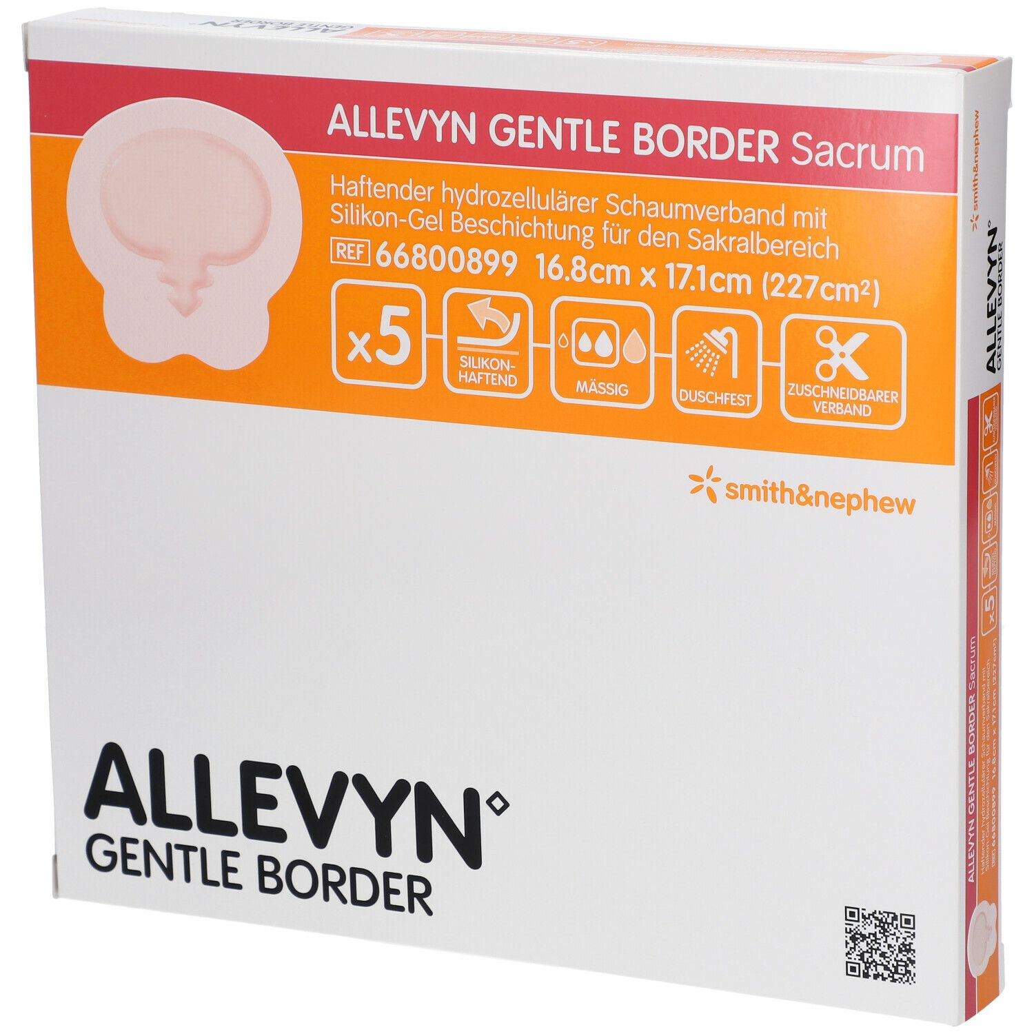 Allevyn® Gentle Border Sacrum 16,8x17,1cm