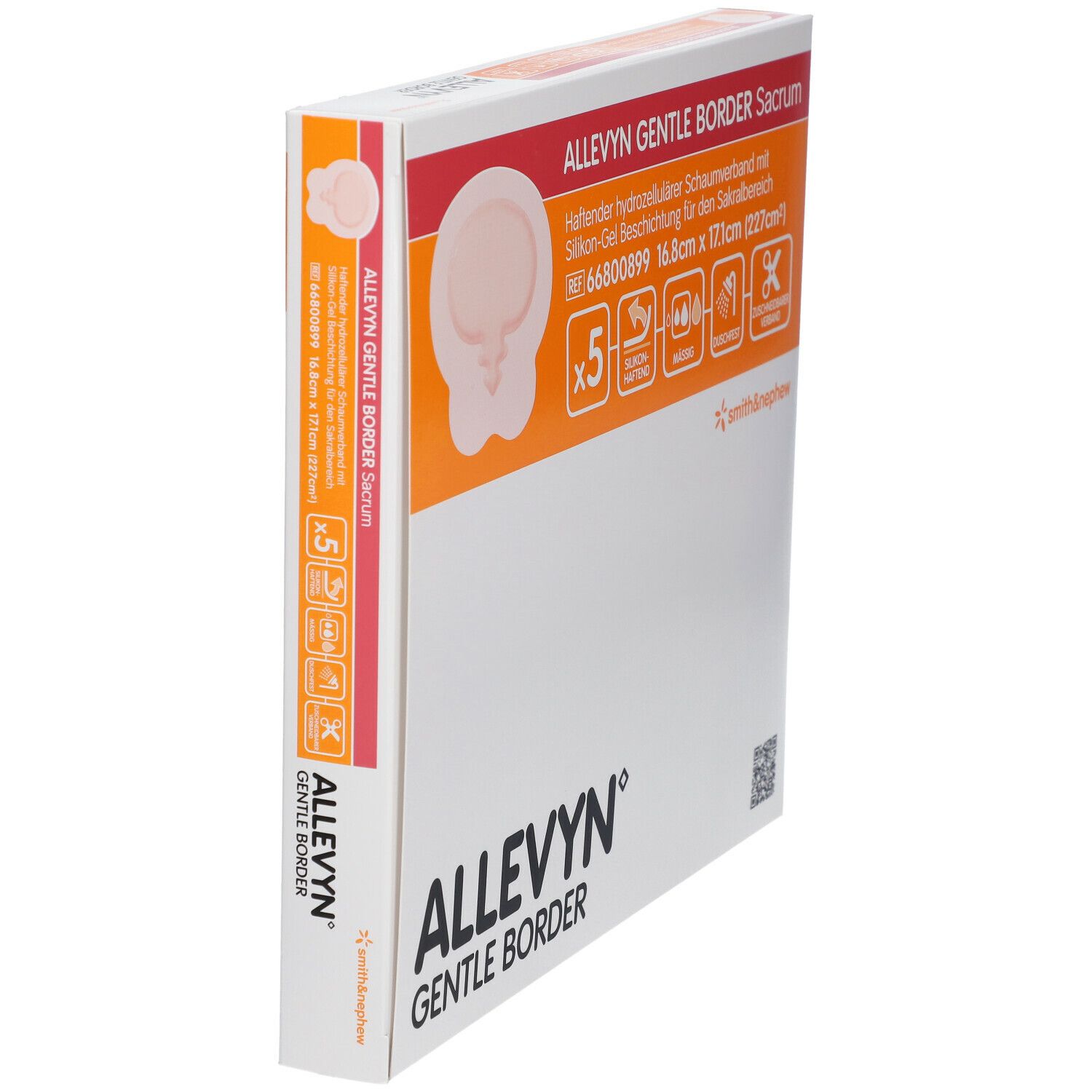 Allevyn Gentle Border 16,8x17,1 cm Sacrum Verband