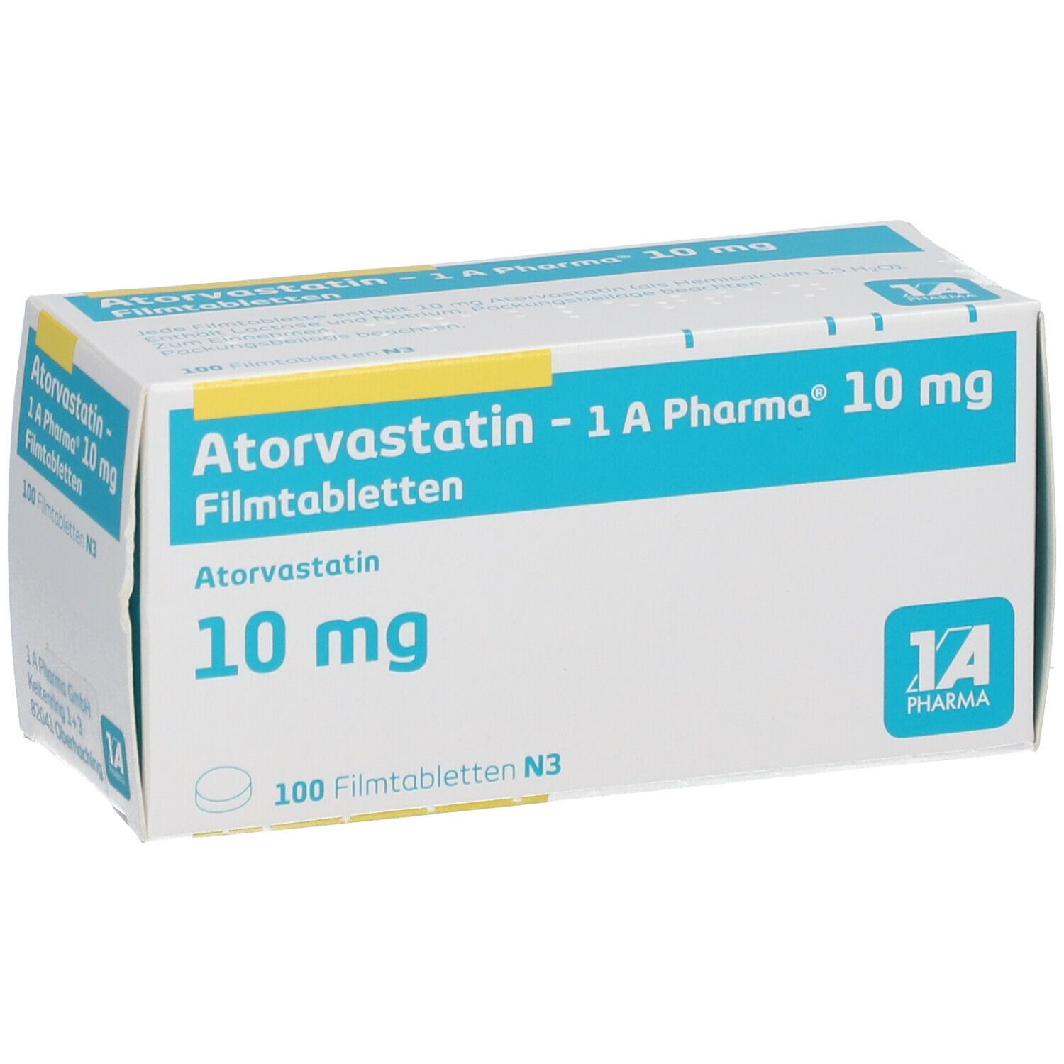 Atorvastatin 1A Phar 10Mg 100 St mit dem ERezept kaufen Shop Apotheke