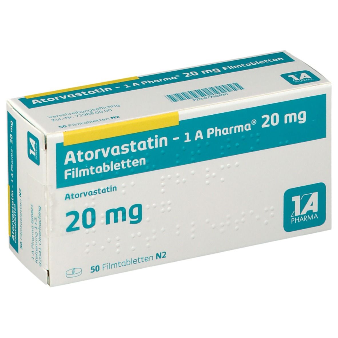 Atorvastatin 1A Phar 20Mg