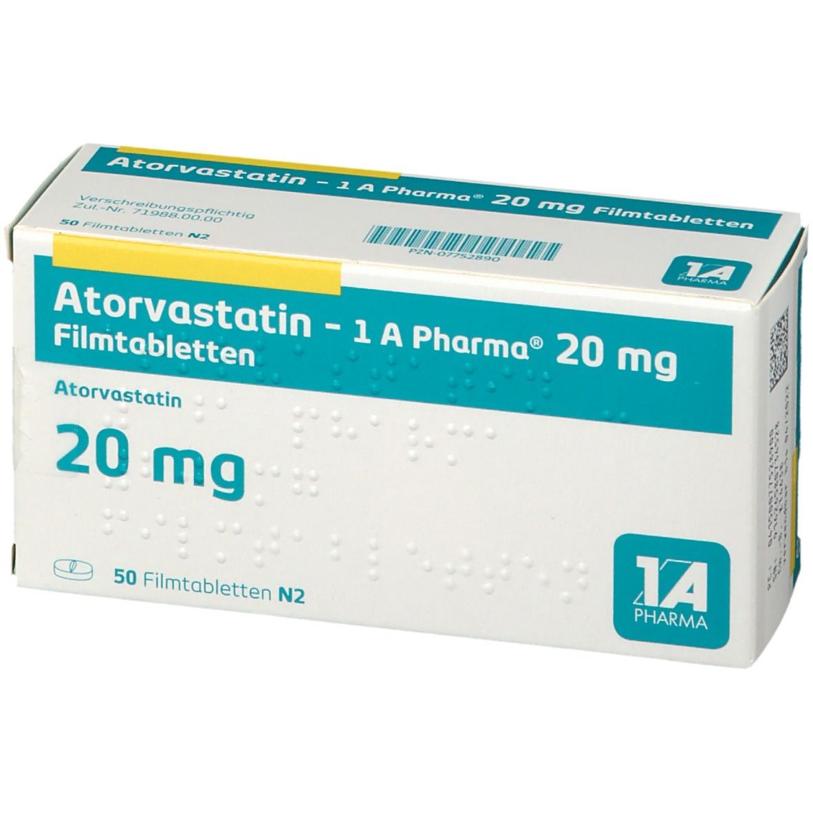 Atorvastatin 1A Phar 20Mg