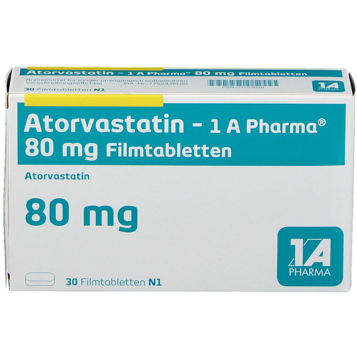 Atorvastatin 1A Phar 80Mg