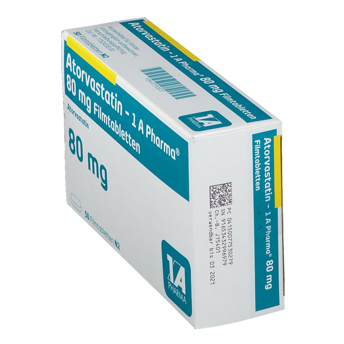 Atorvastatin 1A Phar 80Mg
