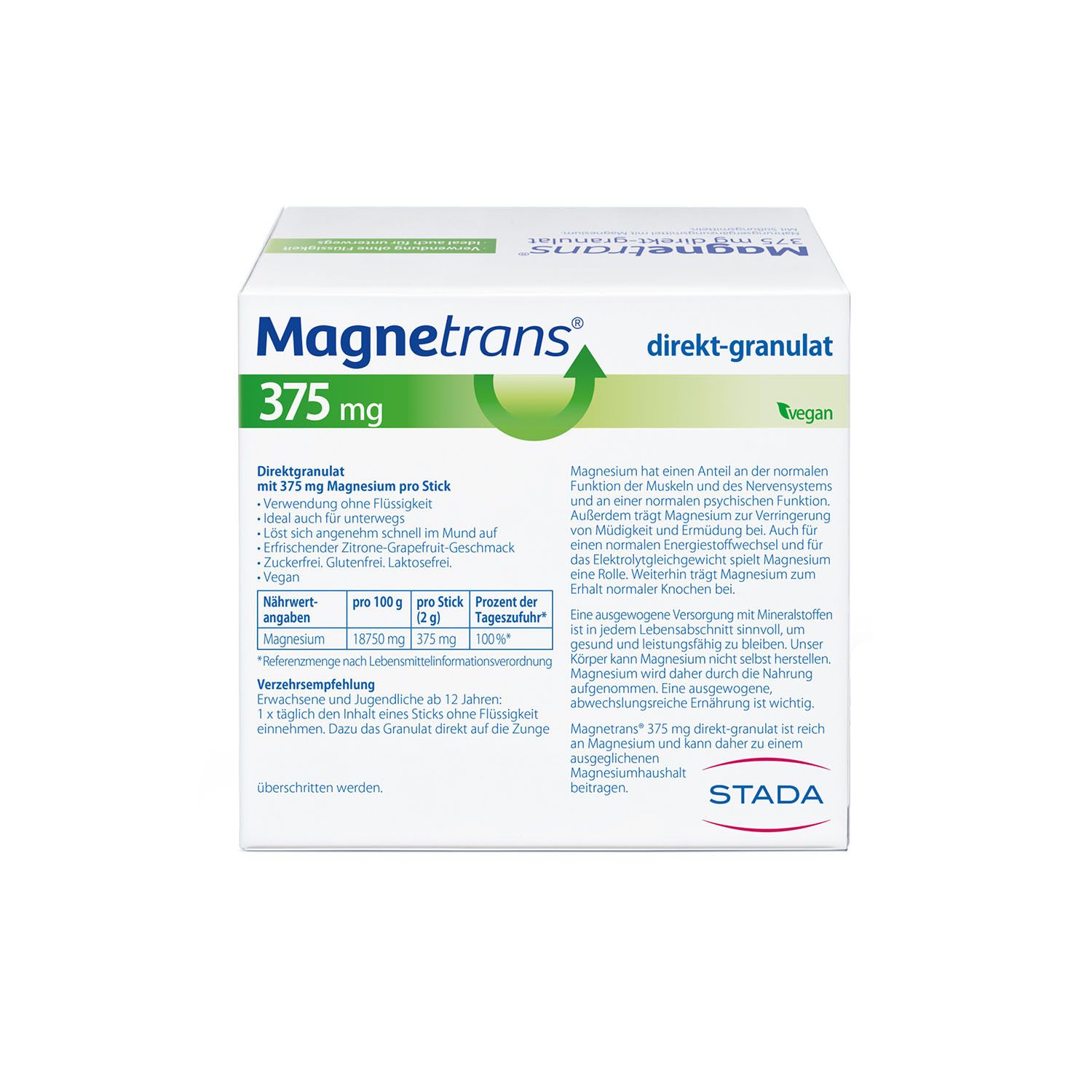 Magnetrans direkt 375 mg Granulat 20 St