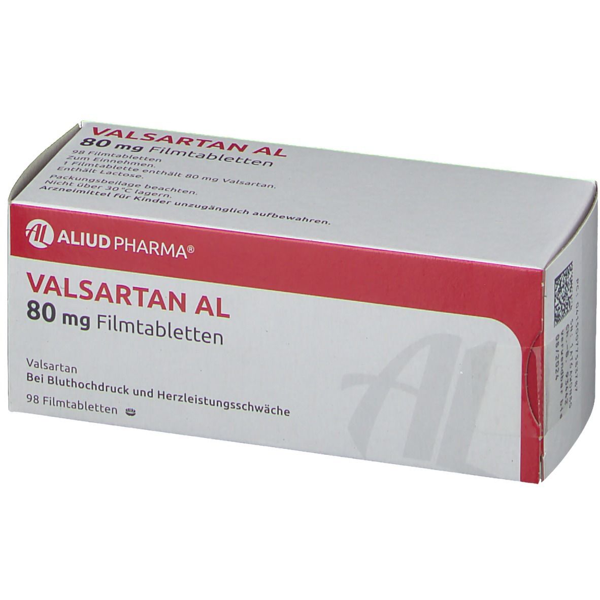 Valsartan AL 80 mg 98 St mit dem E-Rezept kaufen - Shop Apotheke