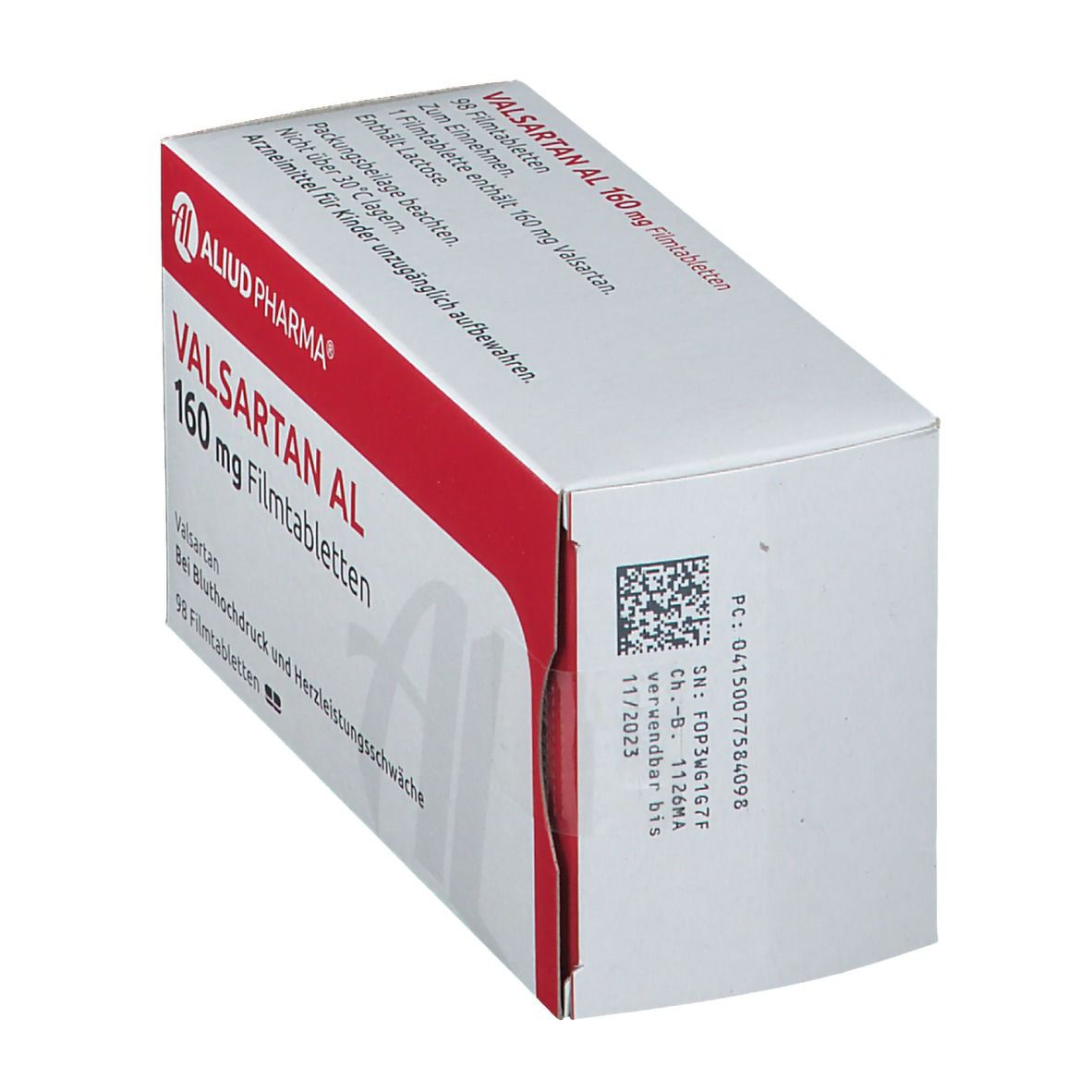 Valsartan AL 160 mg Filmtabletten 98 St