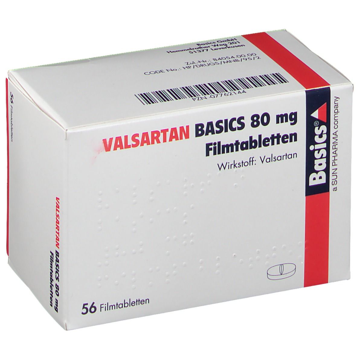 VALSARTAN BASICS 80 mg