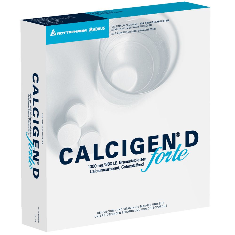 Calcigen® D forte 1000 mg/880 I.e. Brausetabletten