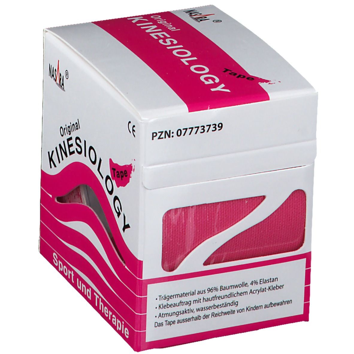 Kinesiologie Tape 5 cmx5 m pink 1 St Verband