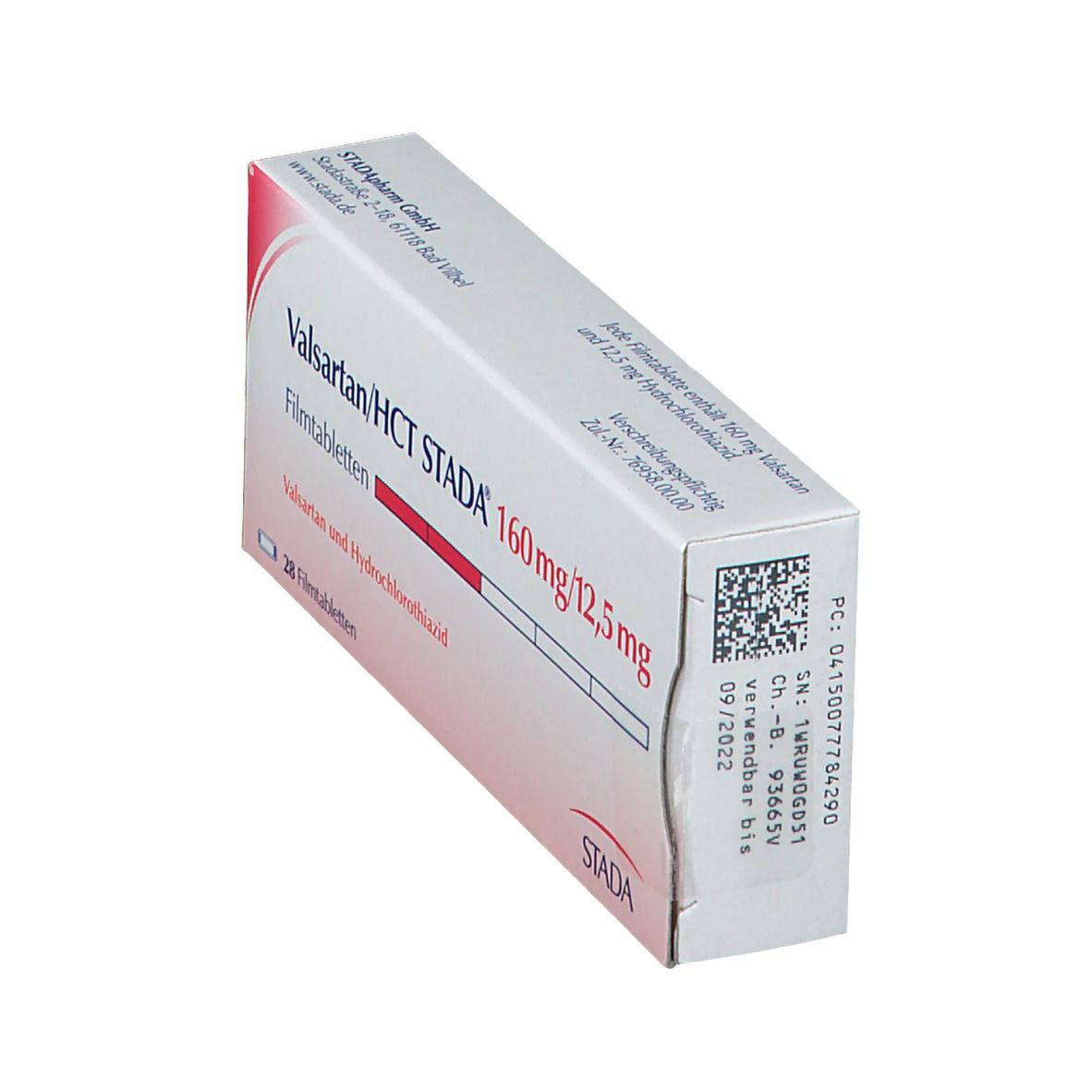 Valsartan/Hct Stada 160 mg/12,5 mg Filmtabletten 28 St