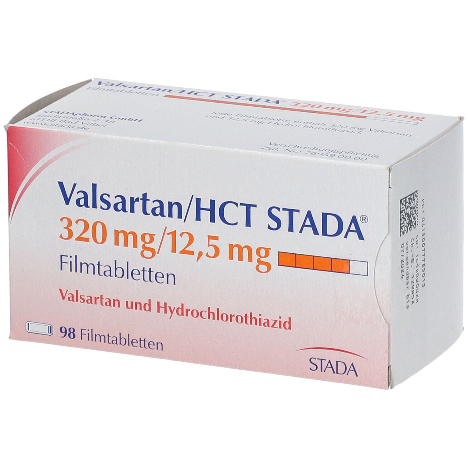 Valsartan Hct Stada® 320 Mg 12 5 Mg 98 St Mit Dem E Rezept Kaufen Shop Apotheke