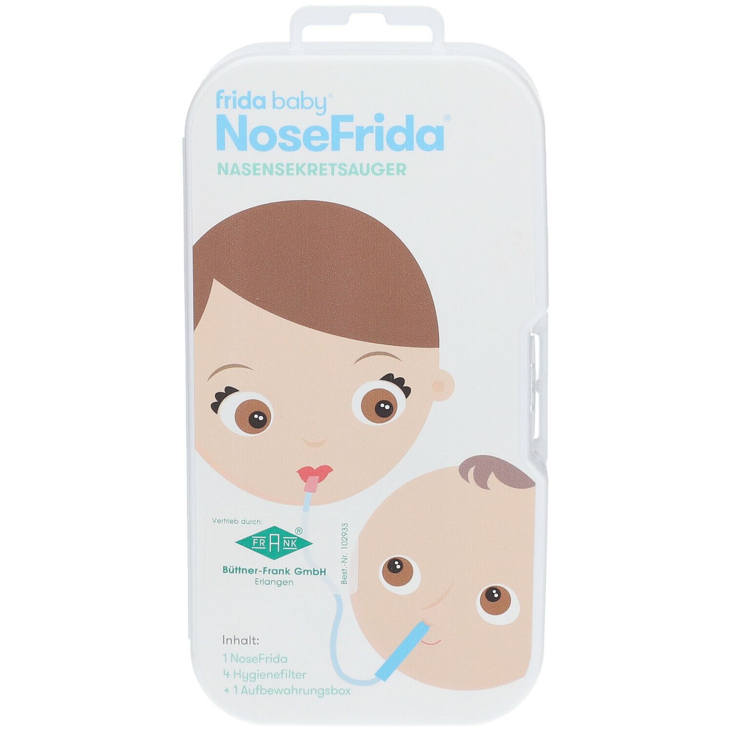 NoseFrida® Nasensekretsauger inkl. Hygienefilter