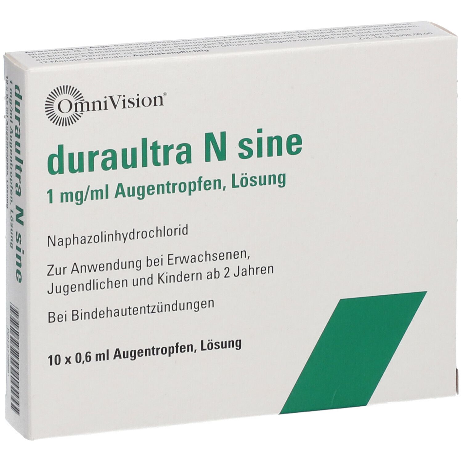 duraultra N sine 1 mg/ml Augentropfen