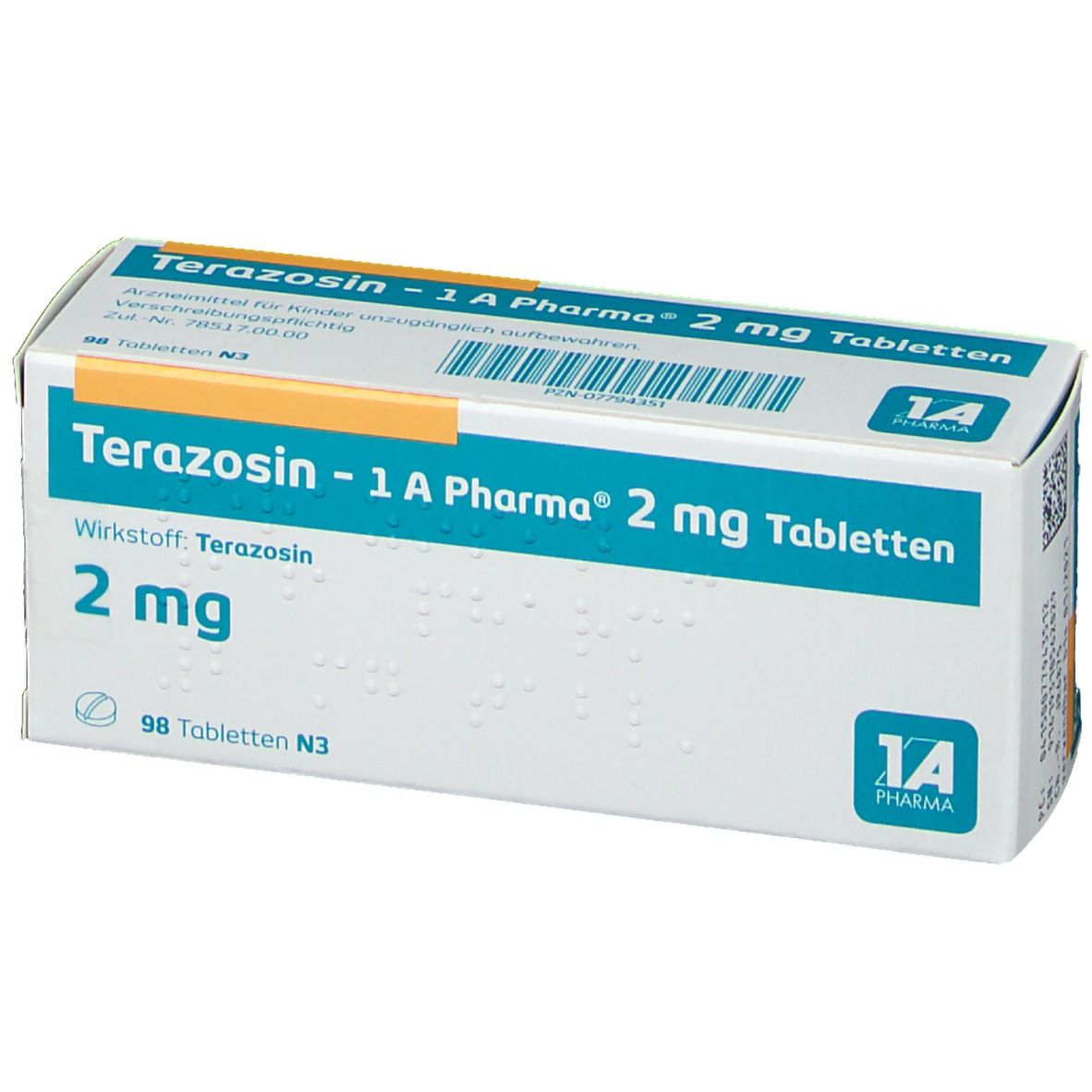 Terazosin - 1 A Pharma® 2 mg