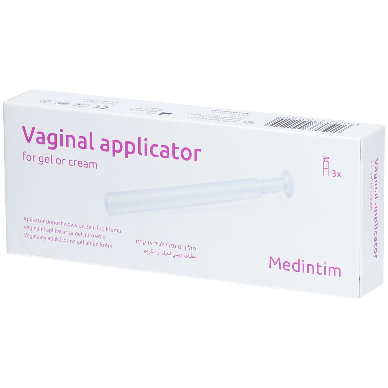 Vaginal Applikator für Gel / Creme