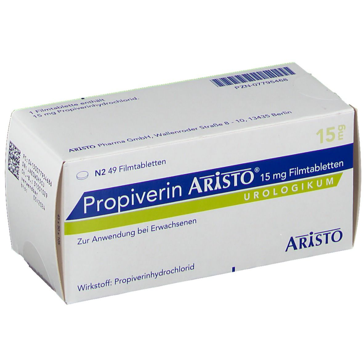 Propiverin Aristo® 15 mg