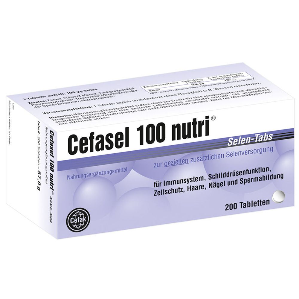 Cefasel 100 nutri® Selen-Tabs 200 St Tabletten
