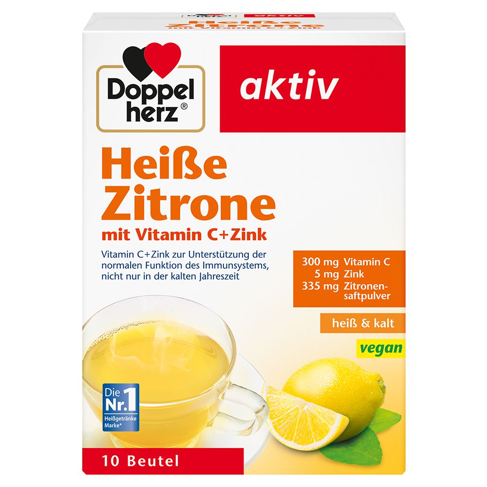 Heiße Zitrone Vit. C + Zink 10 St Granulat