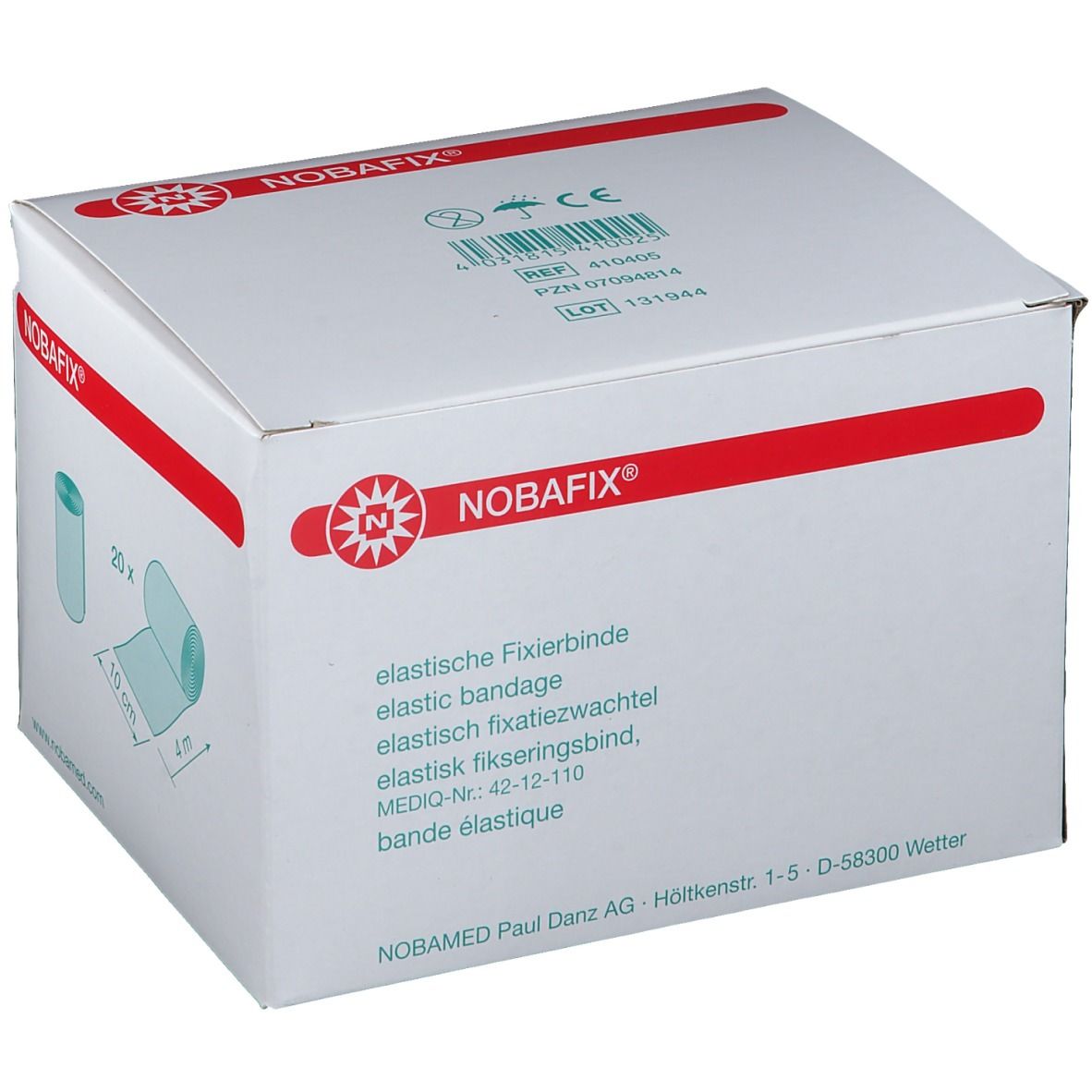 Nobafix® elastische Fixierbinde 10 cm x 4 m 20 St Binden