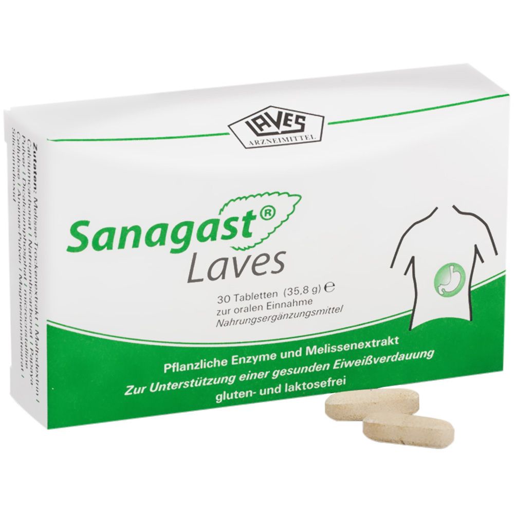 Sanagast® Laves 30 St Tabletten