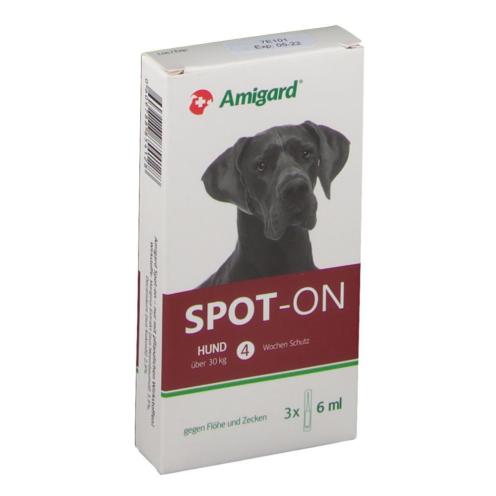 Spot-On für Hunde Über 30 kg 3X6 ml Tropfen