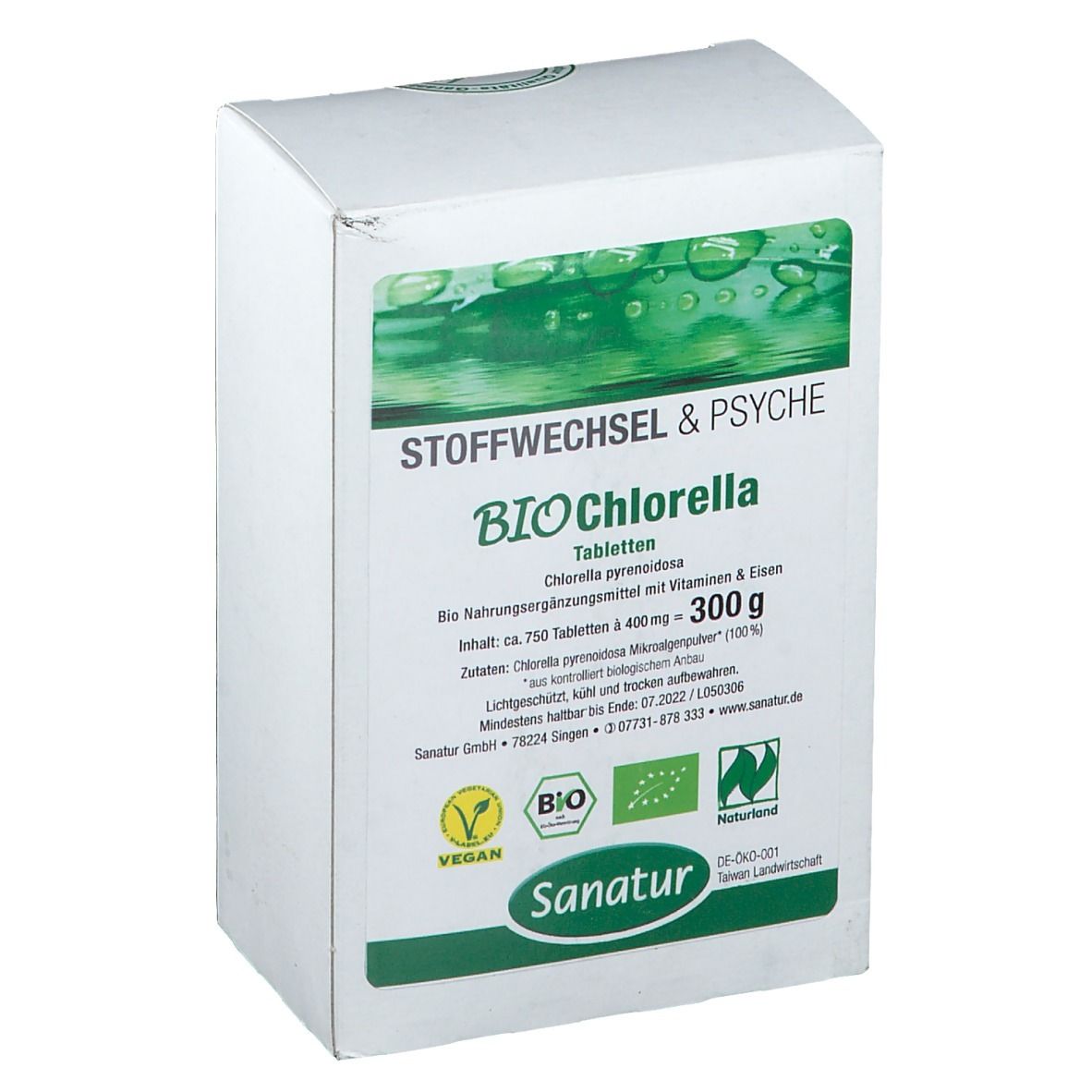 BioChlorella Pyren Sanatur 750 St Tabletten