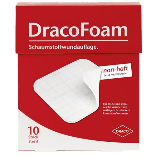 DracoFoam non-haft steril 5 x 5 cm 10 St Verband