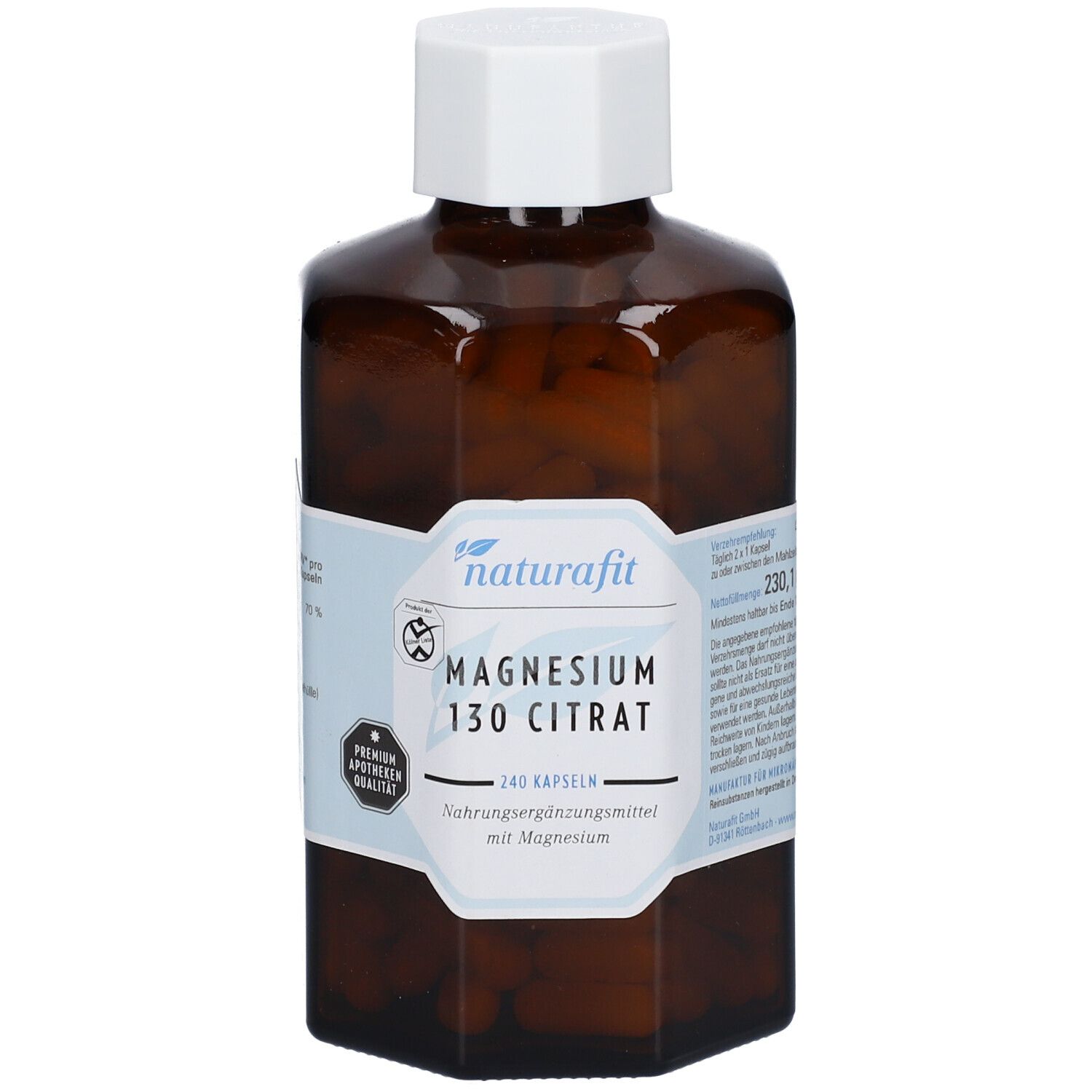 Magnesium 130 Citrat 240 St Kapseln