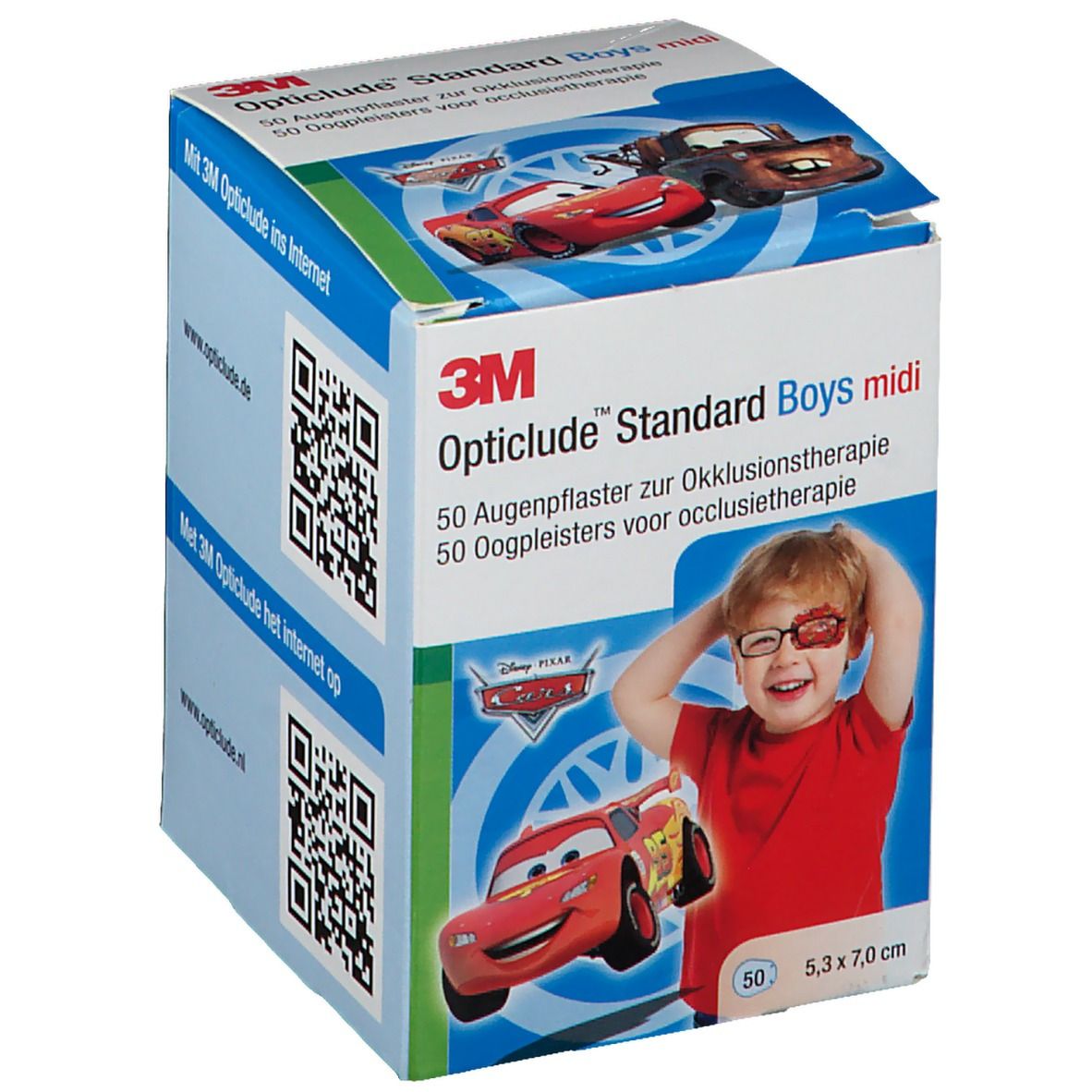 3M Opticlude Augenpflaster Disney Cars Midi 50 St Pflaster