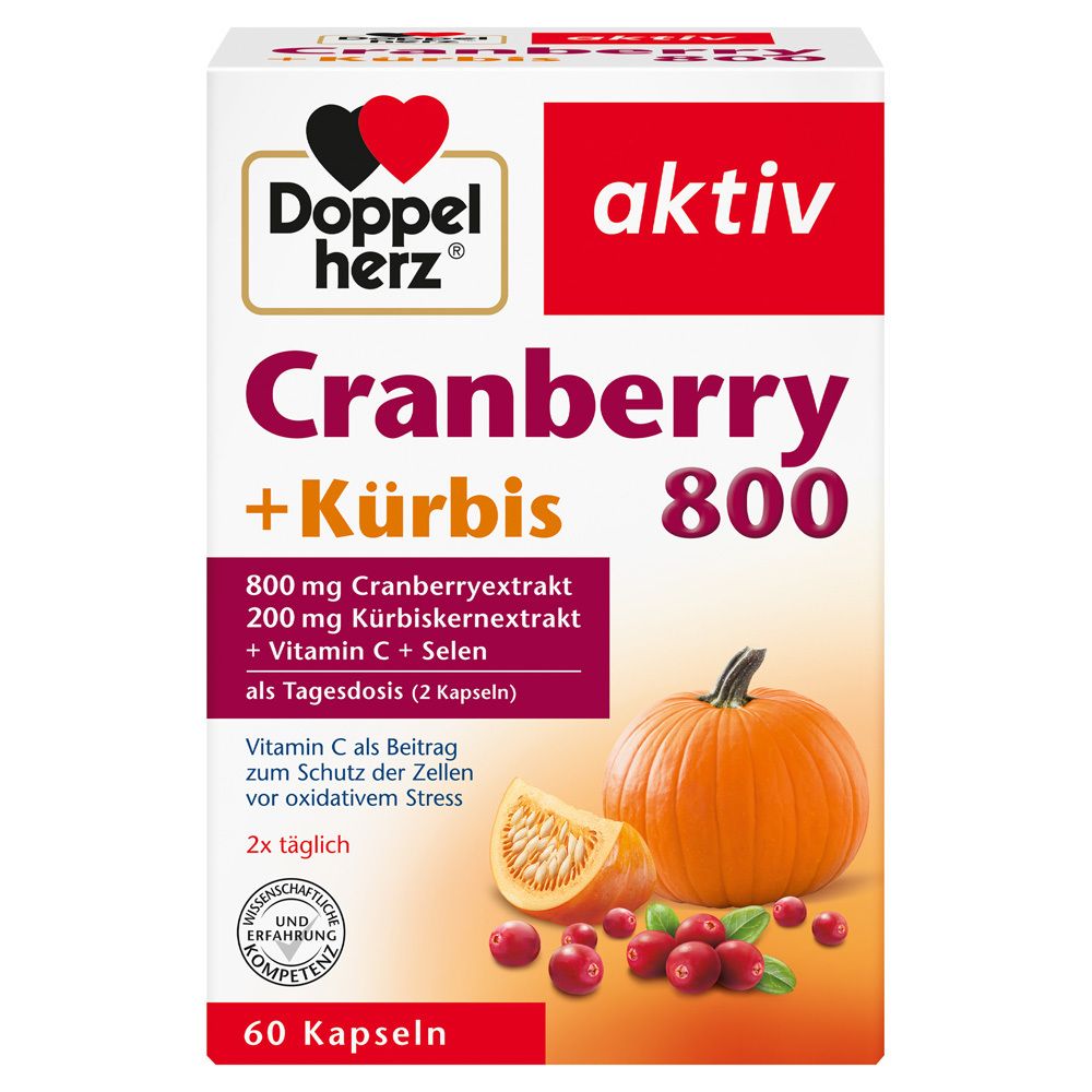 aktiv Cranberry + Kürbis + Vitamin C + Selen Kapseln 60 St Kapseln